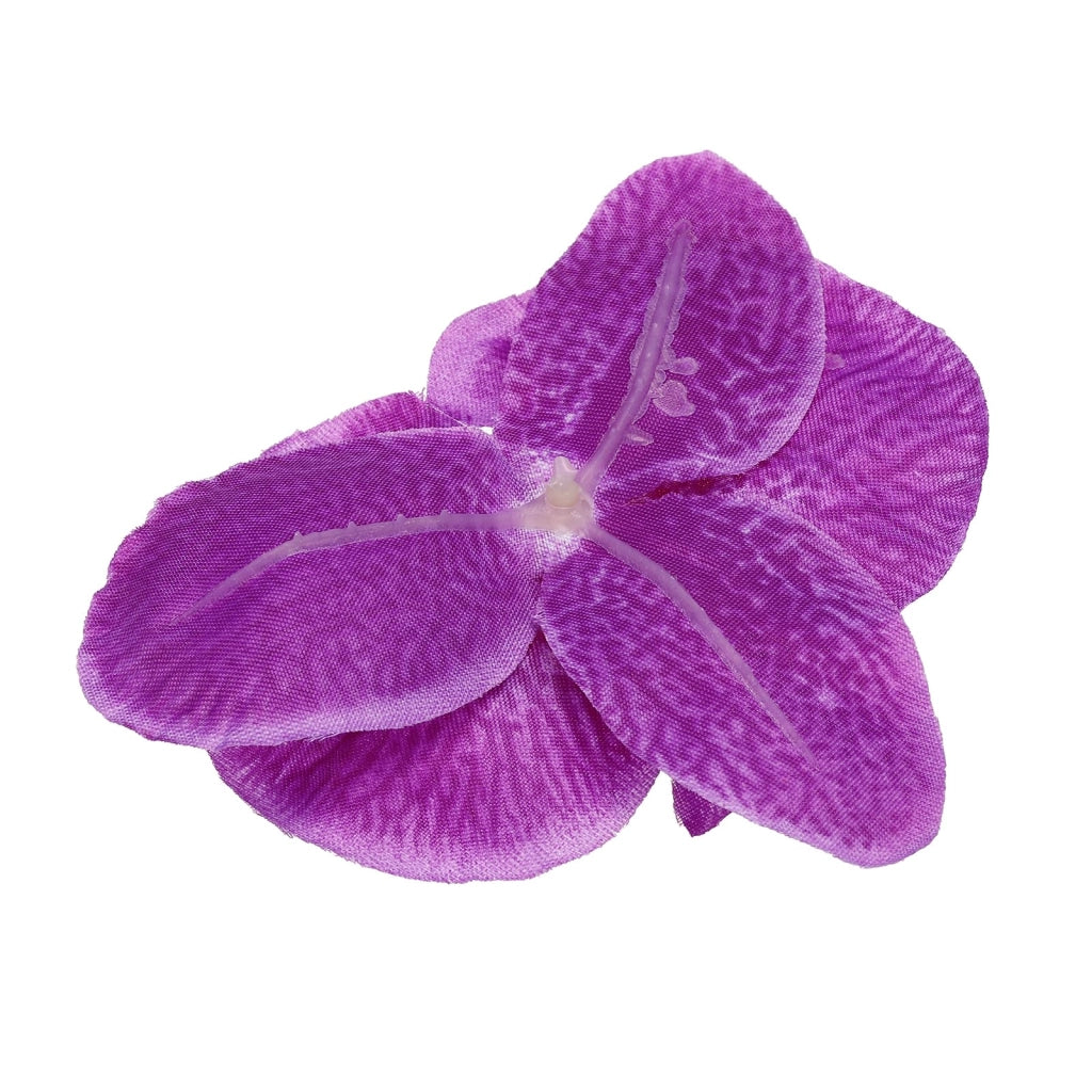 40 boccioli di orchidee artificiali, in seta, di colore viola scuro