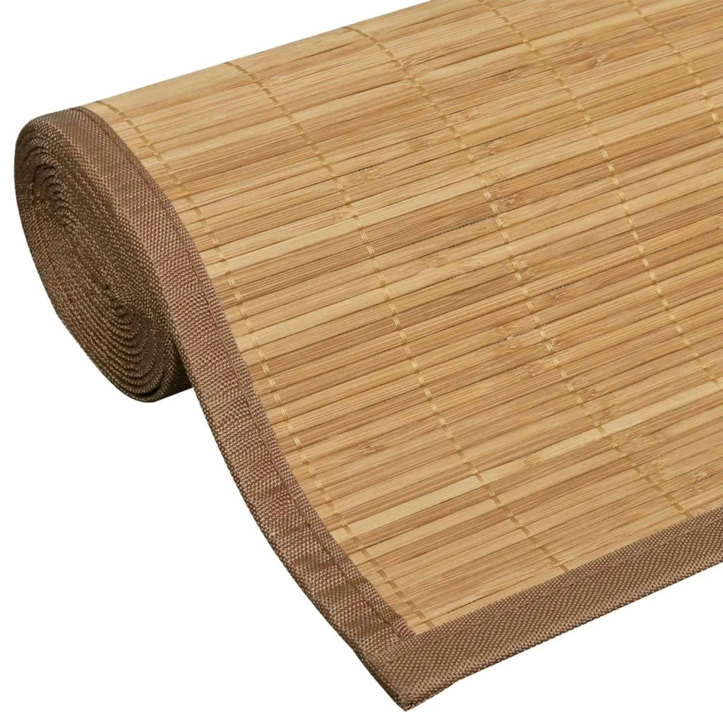 Tappeto Rettangolare in Bambù Marrone 120 x 180 cm 241339