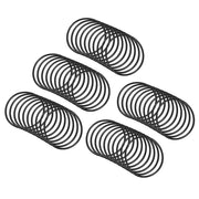O-ring, 34x30x2 mm, gomma nitrilica, 50 pezzi, colore nero