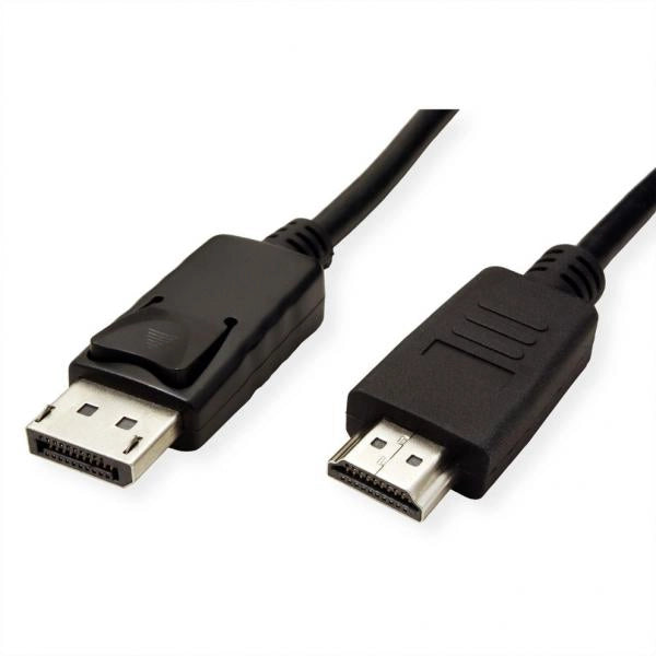 ROLINE GREEN CAVO DISPLAYPORT CABLE, DP - HDTV, M/M, BLACK, 2M
