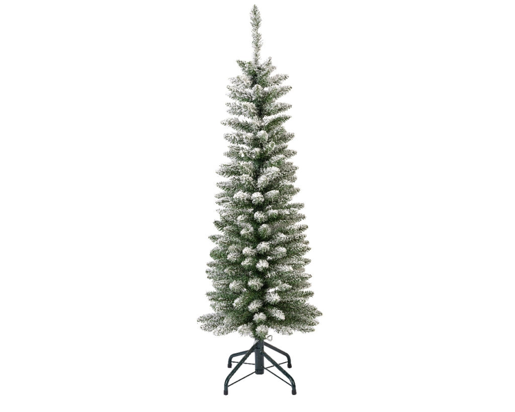 Albero di Natale Pencil pine Innevato H 150 x 45 cm