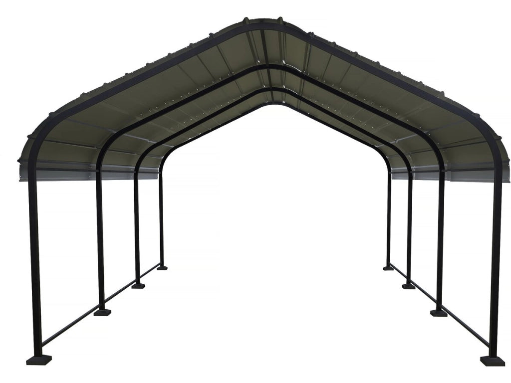 Carport in metallo "Phoenix" - 13,5 m² - Grigio