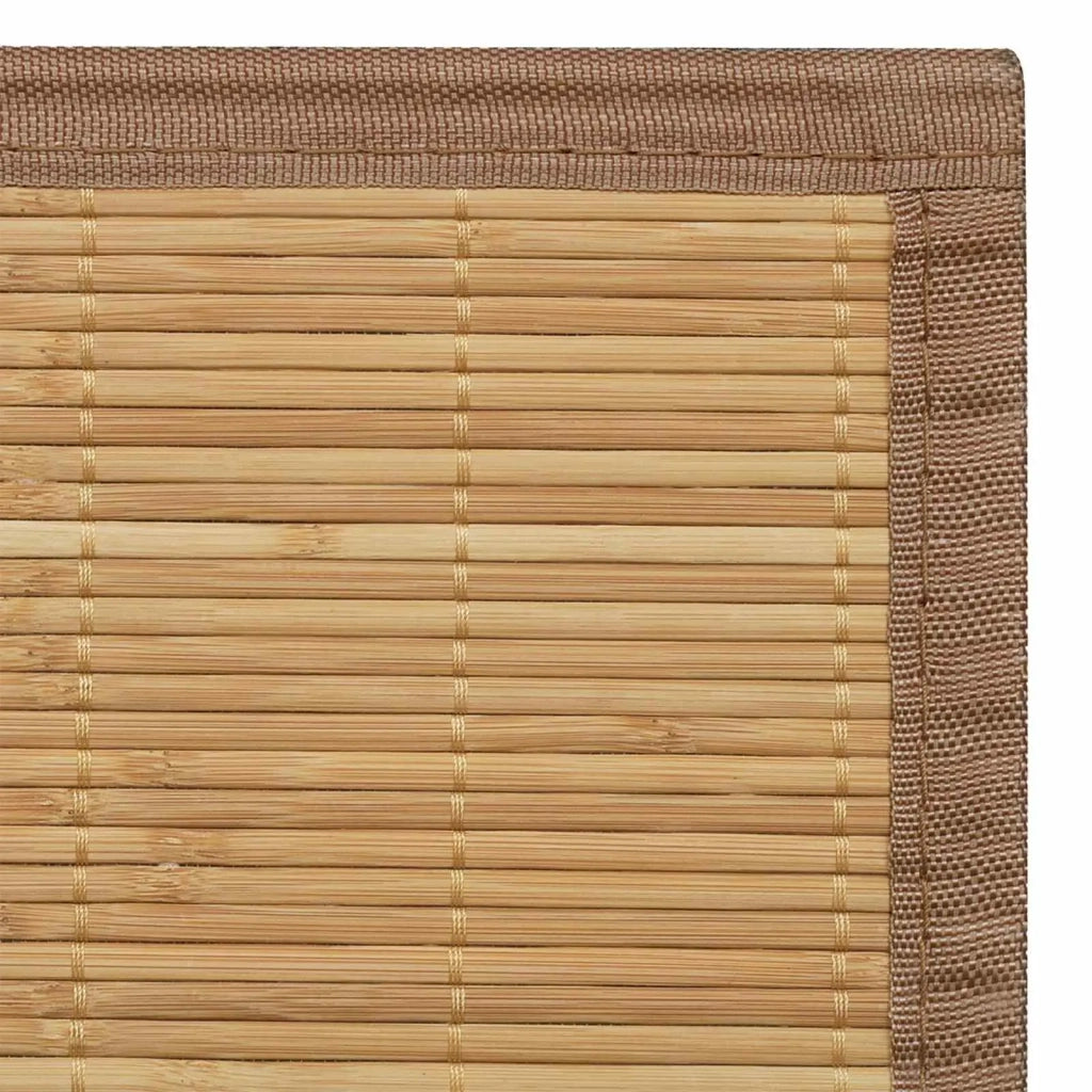Tappeto Rettangolare in Bambù Marrone 120 x 180 cm 241339