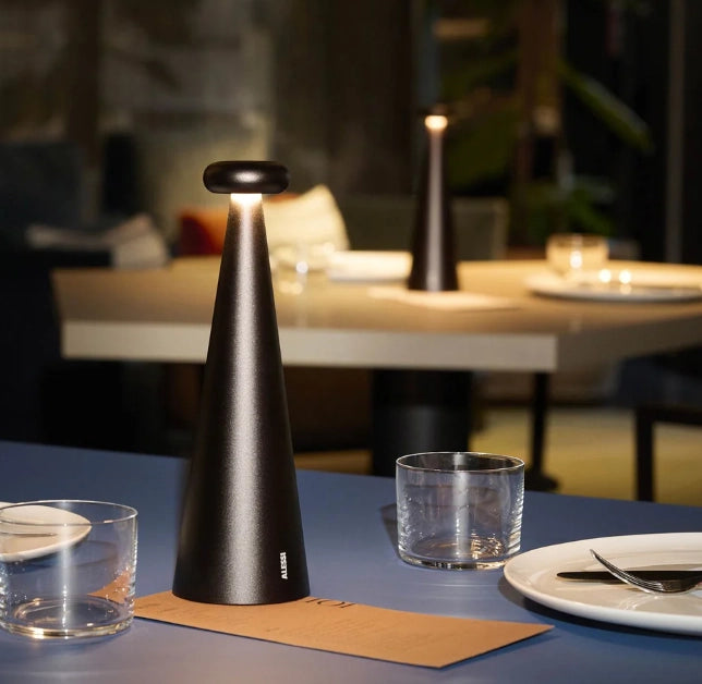 BEDIN, Lampada da Tavolo, Alessi Colore: Marrone
