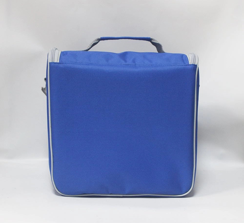 Borsa termica, extra grande, isolata, con doppia cerniera, colore blu