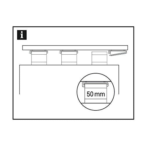 Guide per tende a pannello, confezione da 10 pezzi, plastica, colore bianco
