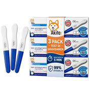 Akitaink 3 Pack Test di Gravidanza Autodiagnostico