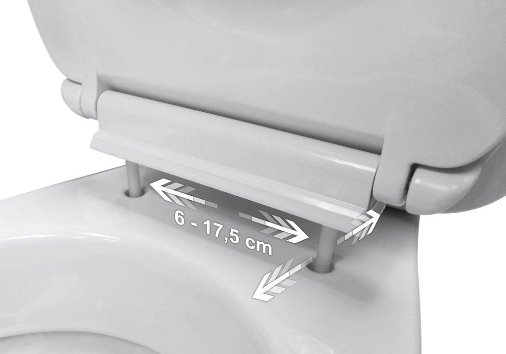 Tavoletta WC con Soft-Close, universale forma a O, sedile WC Soft Close