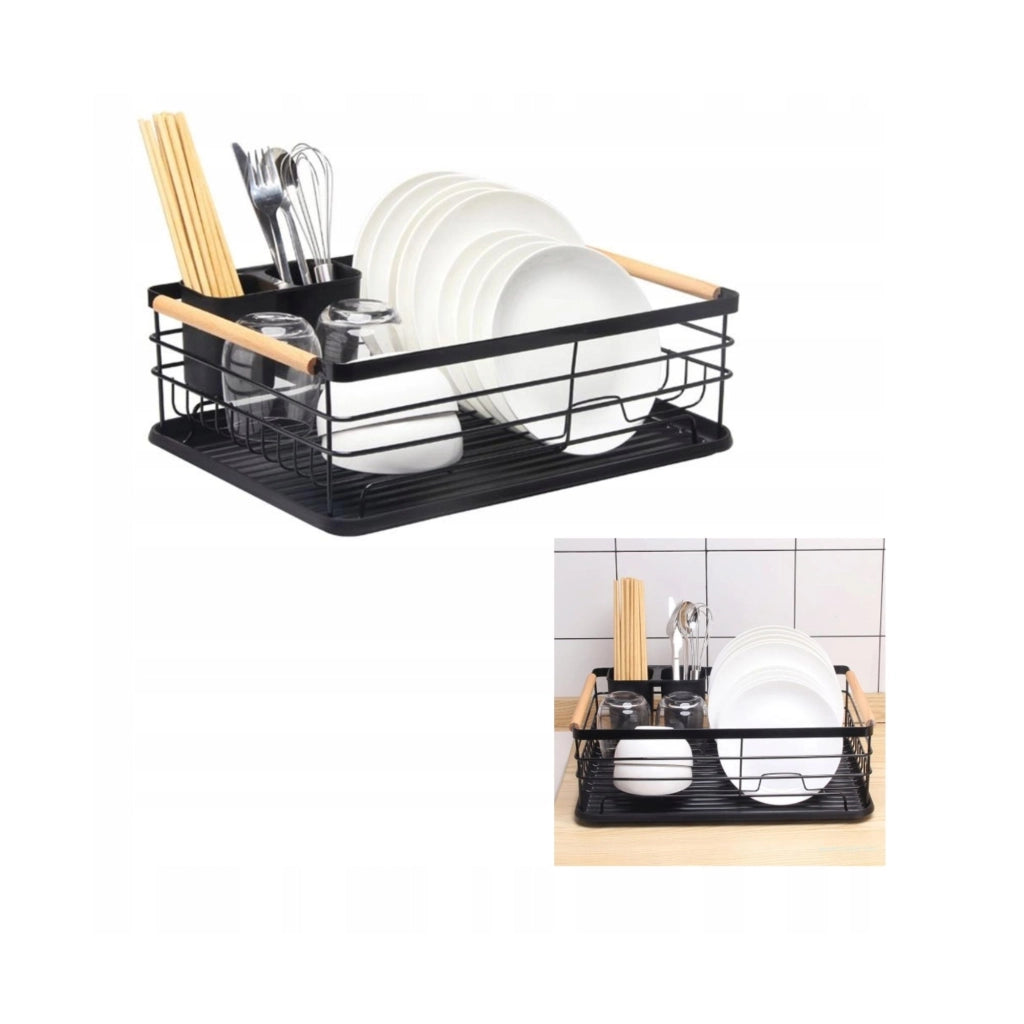 tadar E-8056 Asciugapiatti con scolapiatti e vassoio per l'organizzazione della cucina