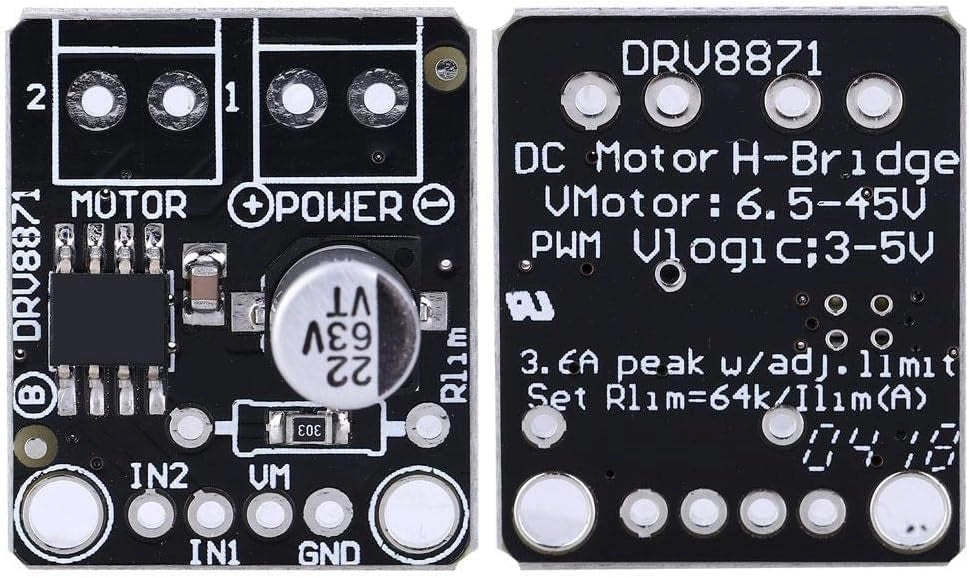 Modulo driver per motori a ponte H, 6,5-45V, 3,6A, PWM, confezione da 2 pezzi