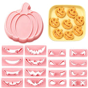 Set di 17 formine per biscotti a forma di zucca, in 3D, per Halloween