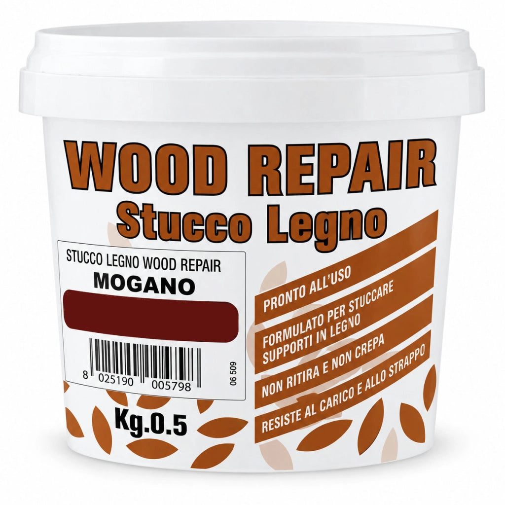 STUCCO PER LEGNO WOOD REPAIR 500GR MOGANO
