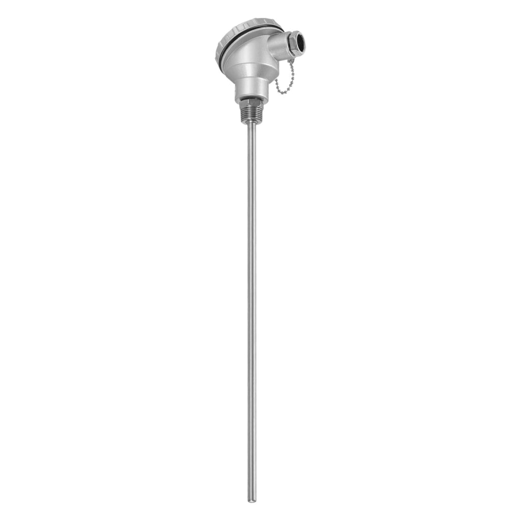 Sensore di temperatura PT100, con filettatura 1/2" NPT, dimensioni 8x400 mm, intervallo di temperatura da -50 a 420 °C