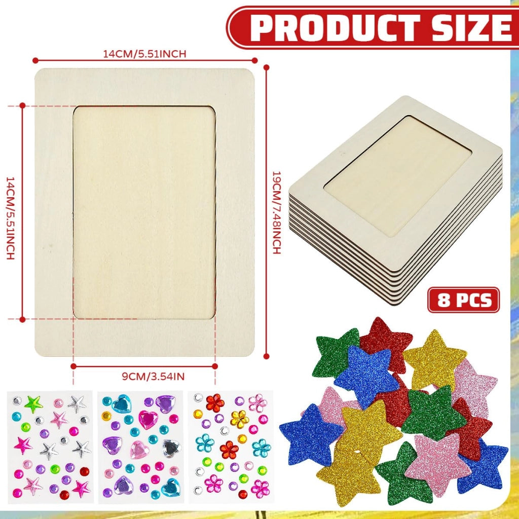 Set di cornici rettangolari, dimensioni 19 x 19 cm, altezza 2,51 cm