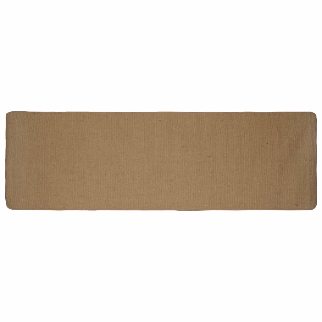 Tappeto da Area Marrone Chiaro 80 x 200 cm Juta 42010777