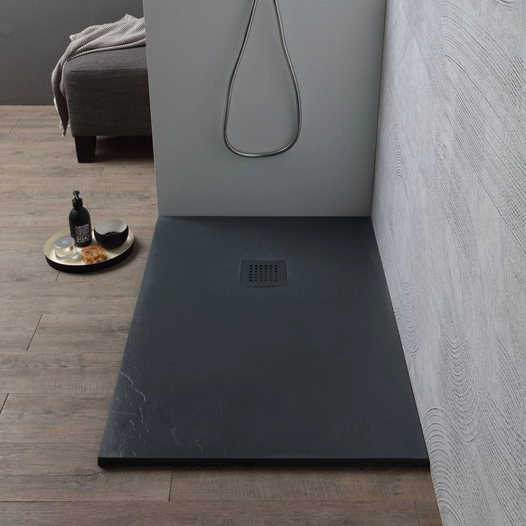 Piatto doccia 100x70 in resina antracite
