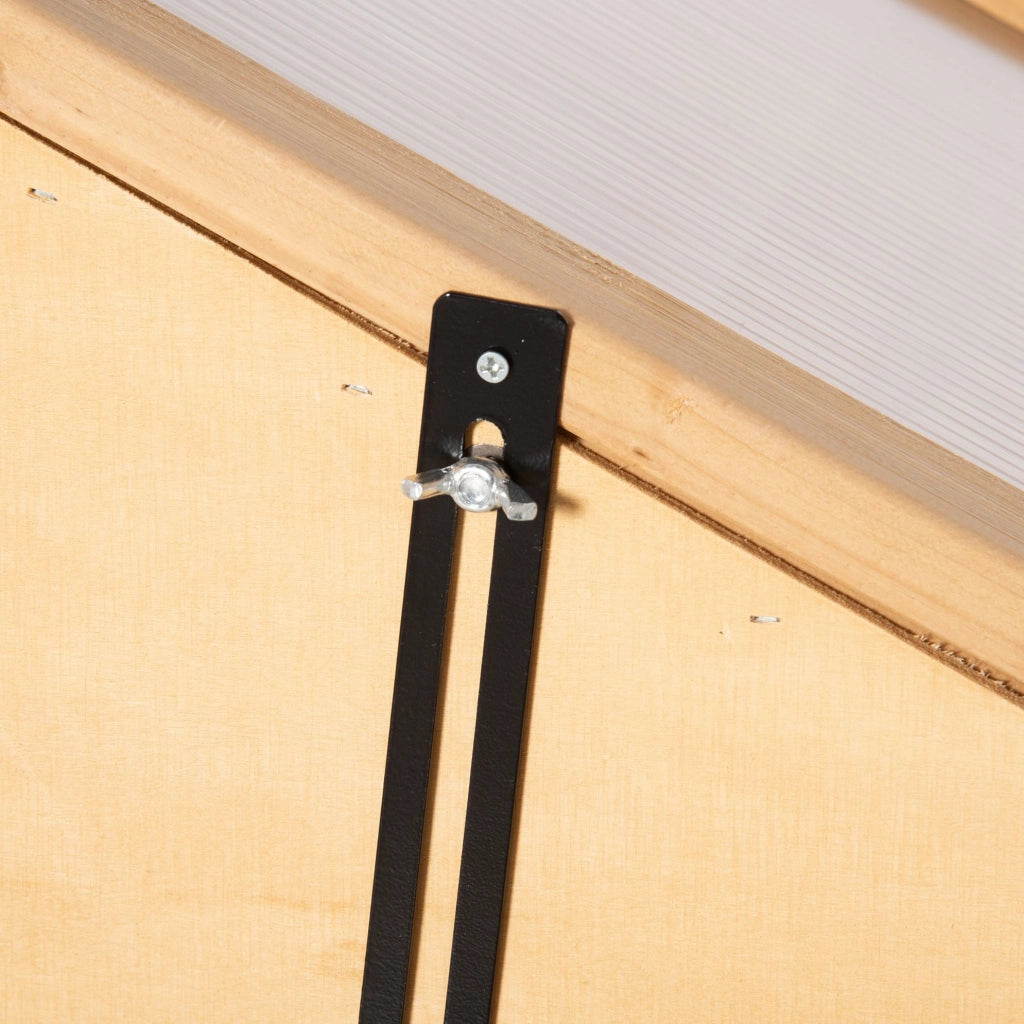 SERRA Mini per piante 70x50x120 cm in legno marrone con 3 ripiani