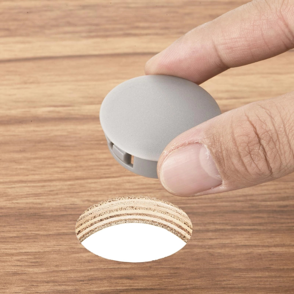 32 tappi in gomma plastica, grigi chiari, da 7 mm, per tubi e mobili