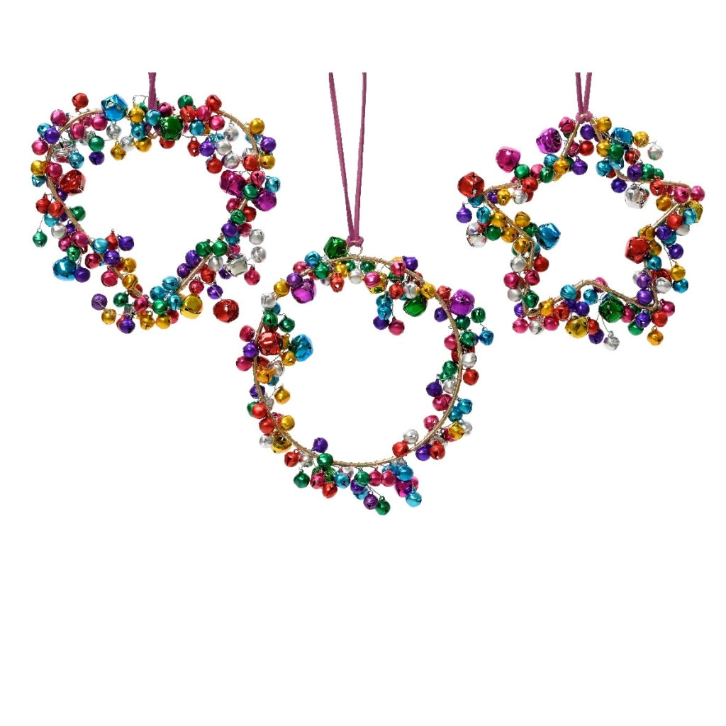APPENDINO SONAGLI 14CM MULTICOLO CUORE / STELLA /.
