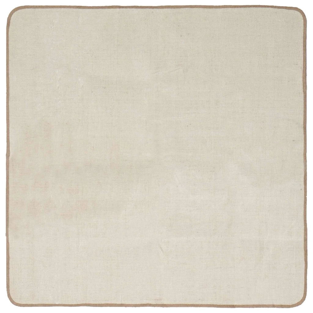 Tappeto da Area Marrone Chiaro 160 x 160 cm Juta 42010784