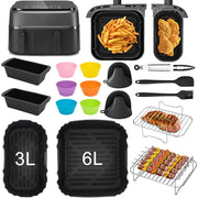 Accessori per friggitrice ad aria, compatibili con la serie Philips Dual Basket 3000