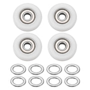 4 guide per cuscinetti a sfera, in nylon, 35x9 mm, colore bianco