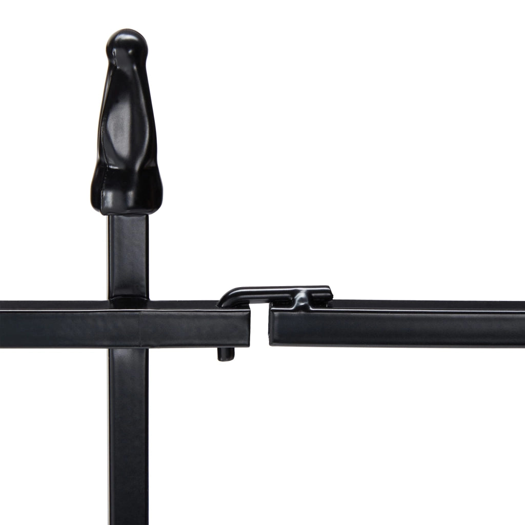 Inferriate in metallo, 71x247 cm, 4 pezzi, design gotico, colore nero