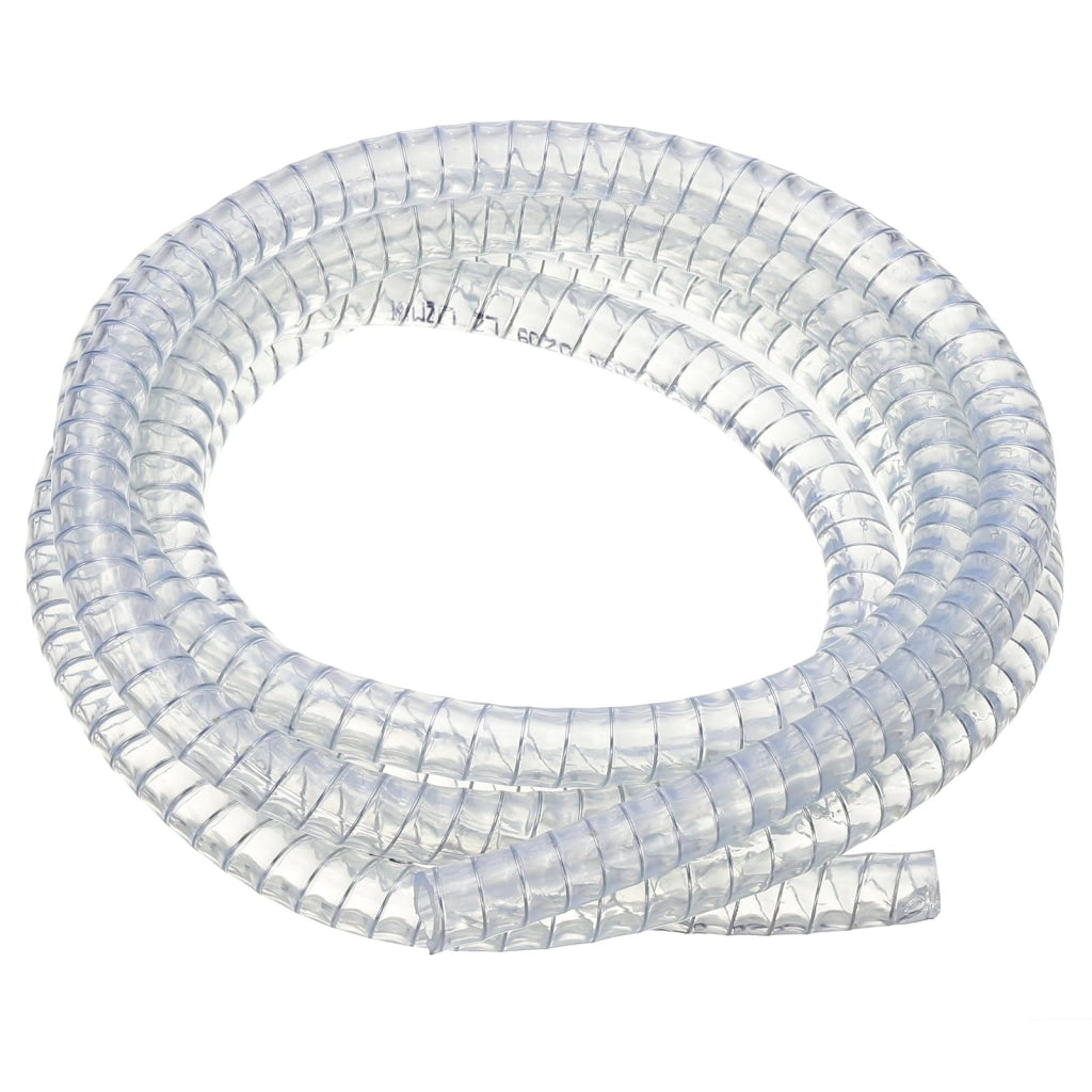 Tubo di aspirazione in PVC, 1/2 pollice, 3 metri, trasparente, resistente agli agenti chimici
