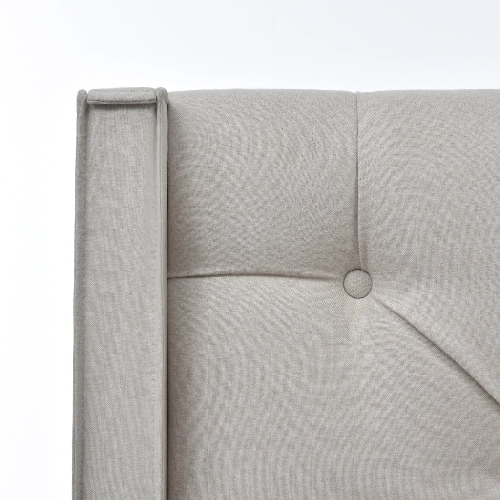 Letto imbottito 140x200 cm con contenitore grigio chiaro