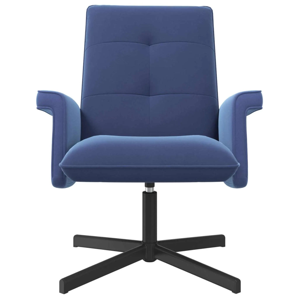 Sedia girevole Blu Polizia Velluto 42045597