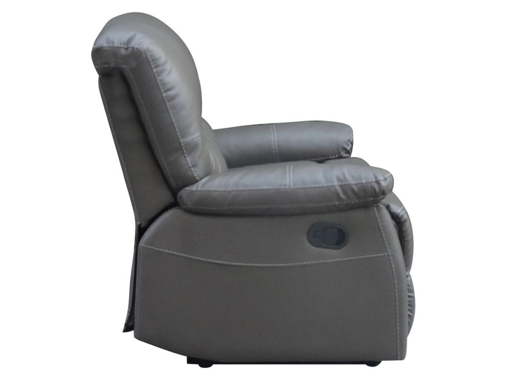 Divano "Lincoln" - 147 x 89 x 103 cm - 2 posti a sedere - Nero / Grigio scuro