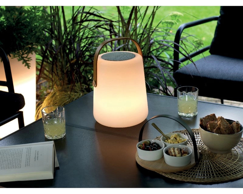 Altoparlante LED da esterno bianco caldo