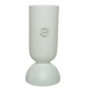 Vaso vetro bianco H 23 cm