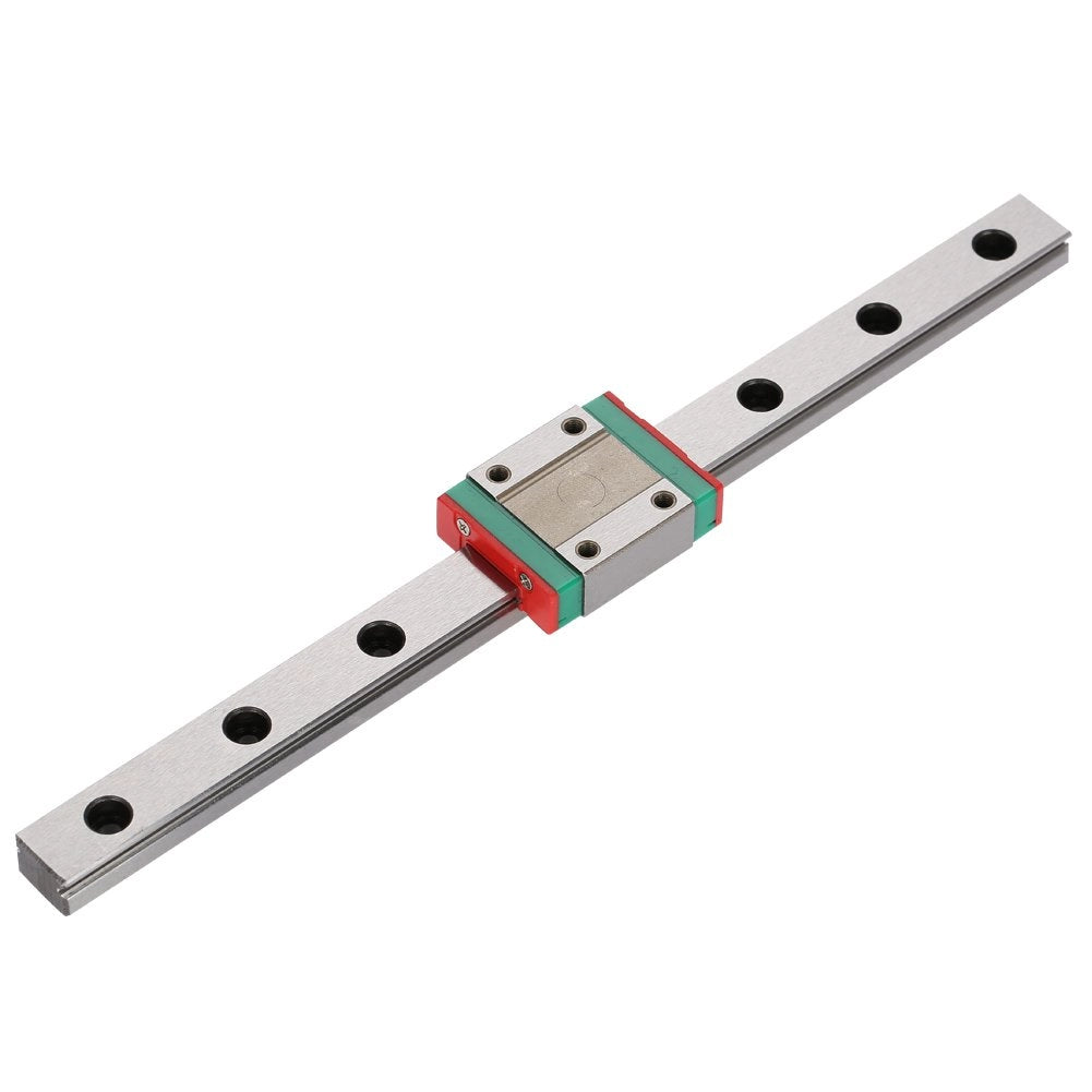 Guida lineare da 12 mm + blocco scorrevole, lunghezza 200 mm