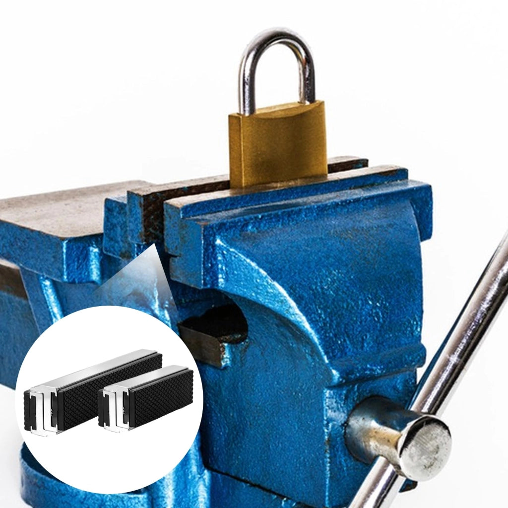 Set di ganasce protettive per morsa, 4 pezzi, alluminio, 100 + 150 mm