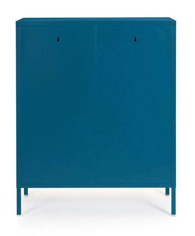 Credenza blu 40x80x101,5h in acciaio