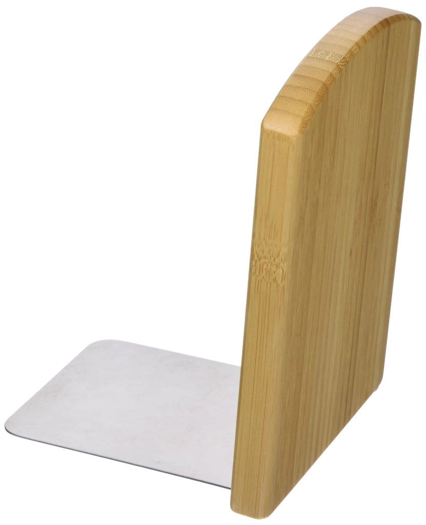 Supporti per libri in bambù, set da 2, dimensioni 12 x 11,7 x 17,2 cm
