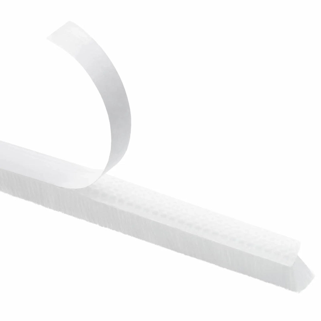 Guarnizione a spazzola autoadesiva 25 m PP Bianco 42045174