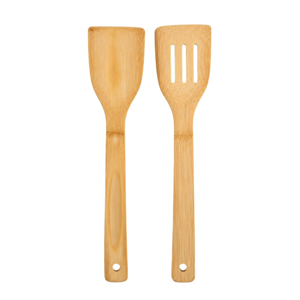 Set di spatole in legno, 2 pezzi, 30 cm, con superficie liscia, resistente al calore, utensili da cucina per cucinare e friggere, pratico set di posate da cucina per cucina e casa