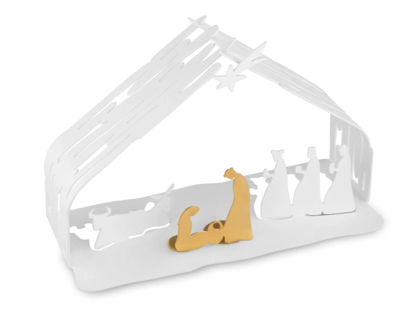 BARK CRIB, Presepe, Alessi Colore: Bianco