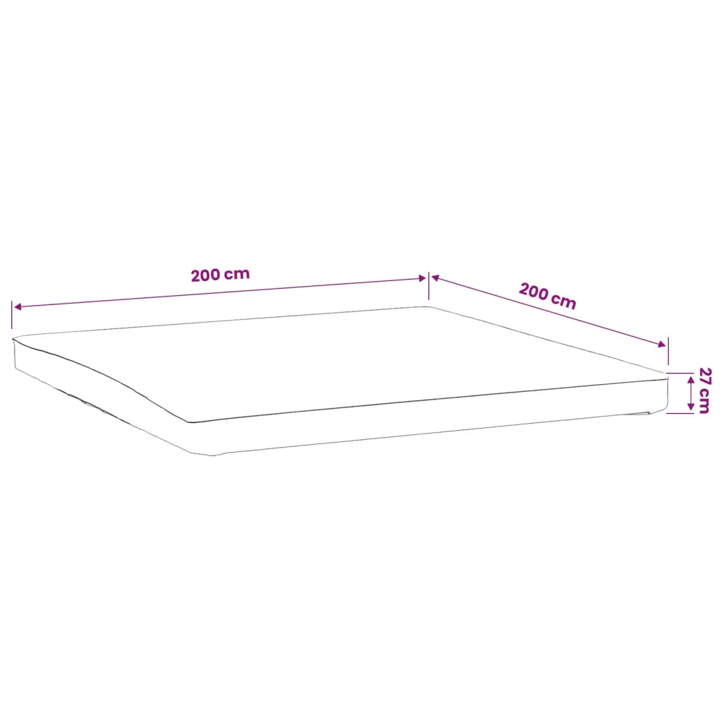 Protector per materassi 2 pz 200 x 200 cm Impermeabile Bianco 42056731