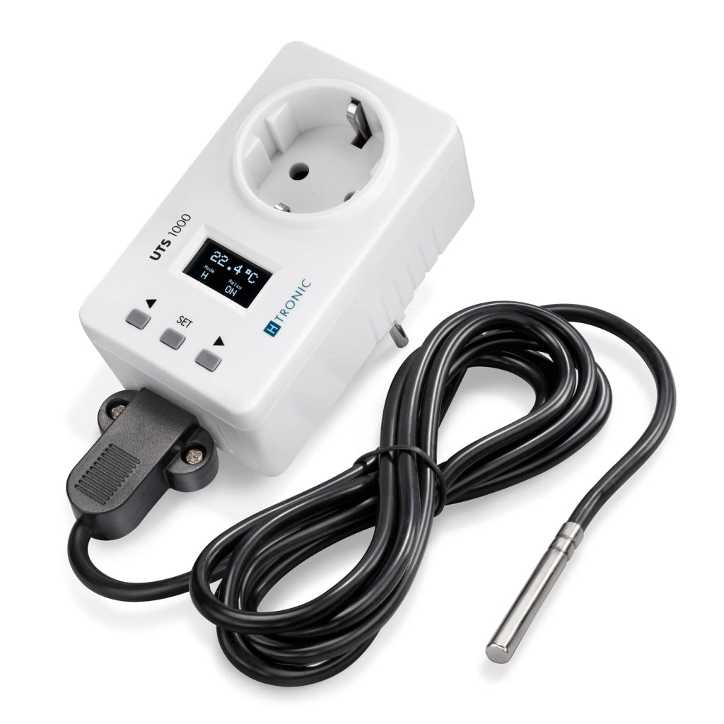 Interruttore di temperatura UTS 1000, sensore PT1000, intervallo di temperatura -99…+850 °C, potenza 2300 W, display OLED
