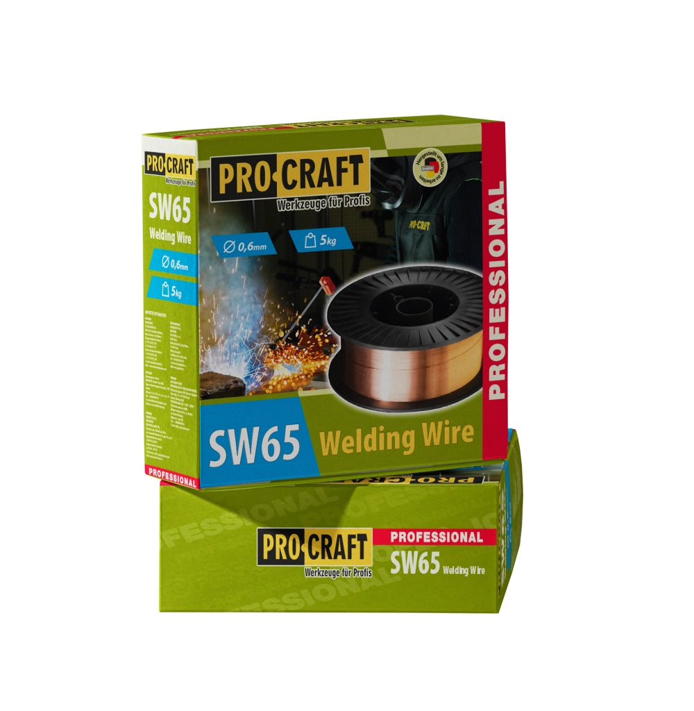 Filo per saldatura Procraft SW65, ER 70S-6, Ø 0,6 mm, bobina D200