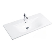 Lavabo da appoggio 101x46.5x18 cm bianco