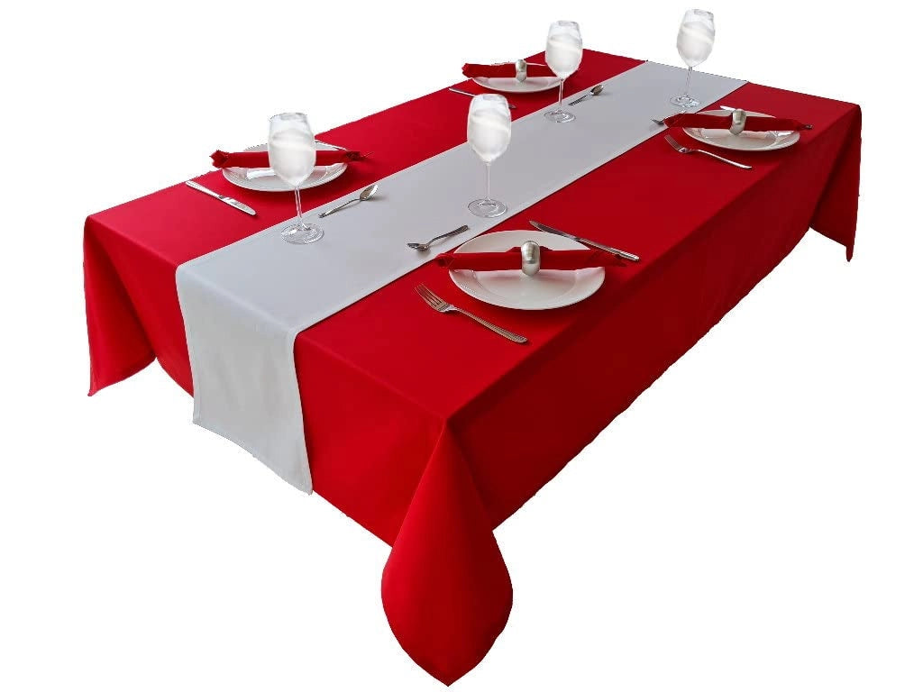 Tovaglia, 80x80 cm, 100% cotone, colore rosso