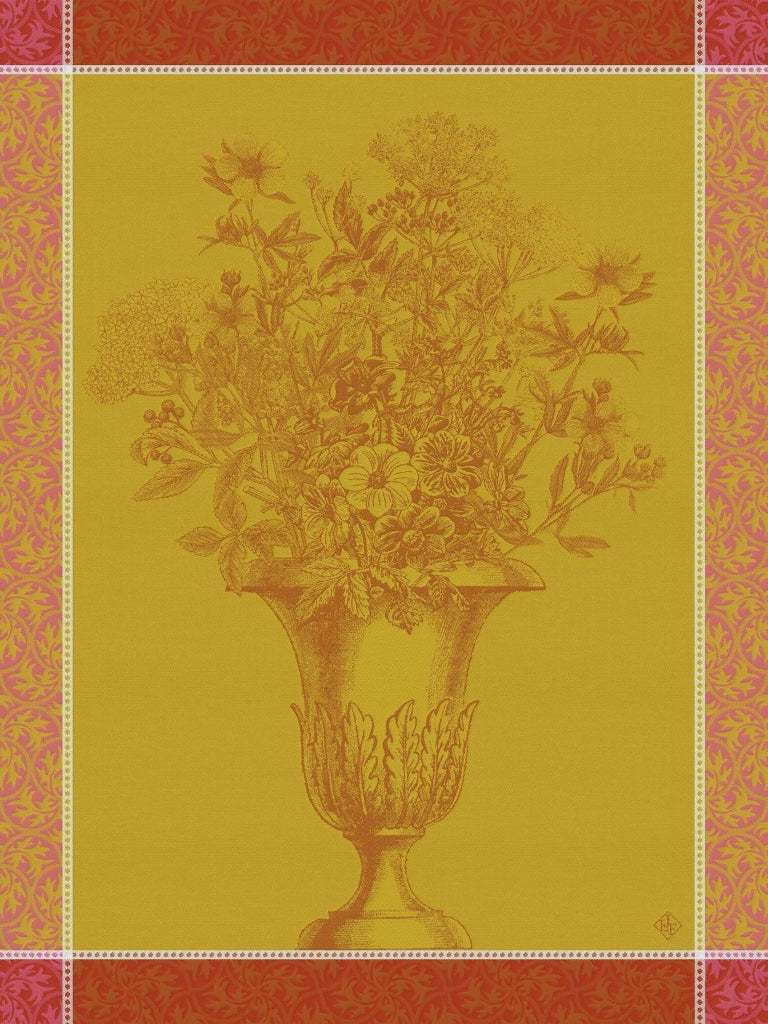 Strofinaccio da cucina "Floraison Uni Gerbera", 60x80 cm, in cotone