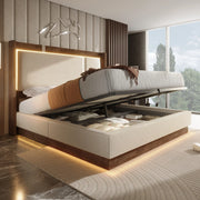 Letto matrimoniale contenitore 180x200 cm con LED
