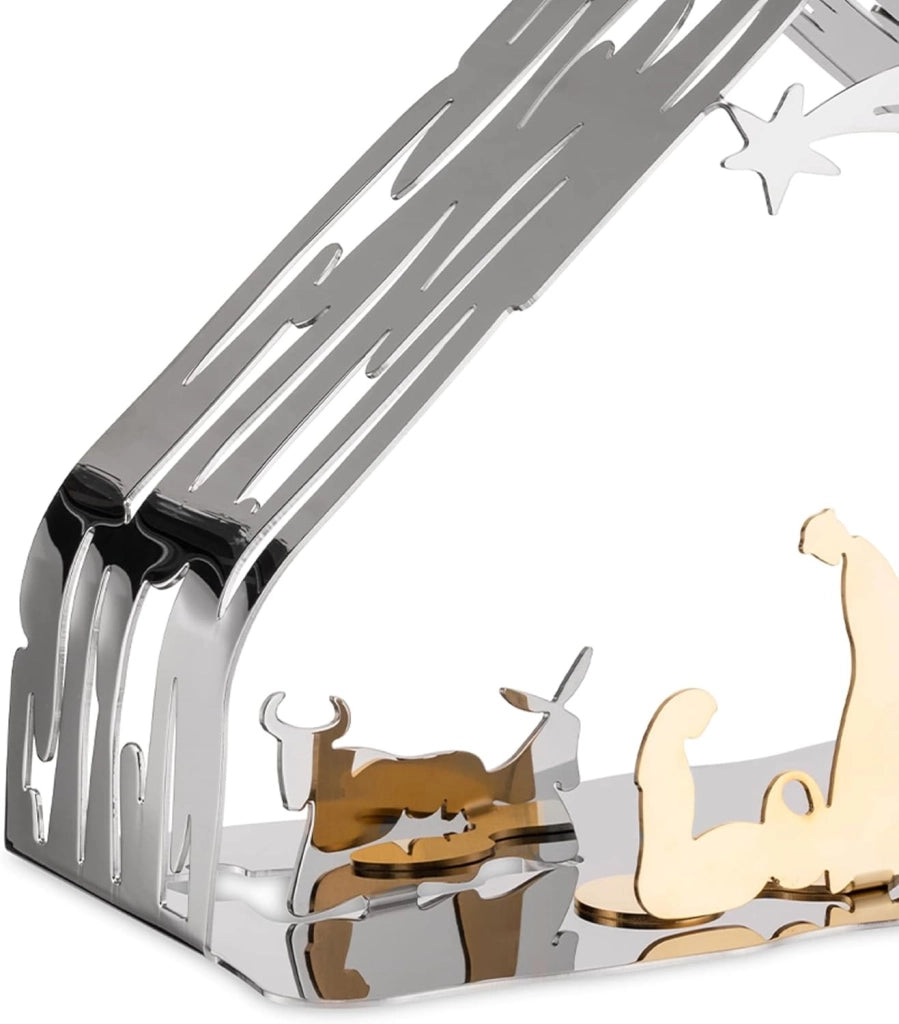 BARK CRIB, Presepe, Alessi Colore: Acciaio lucido