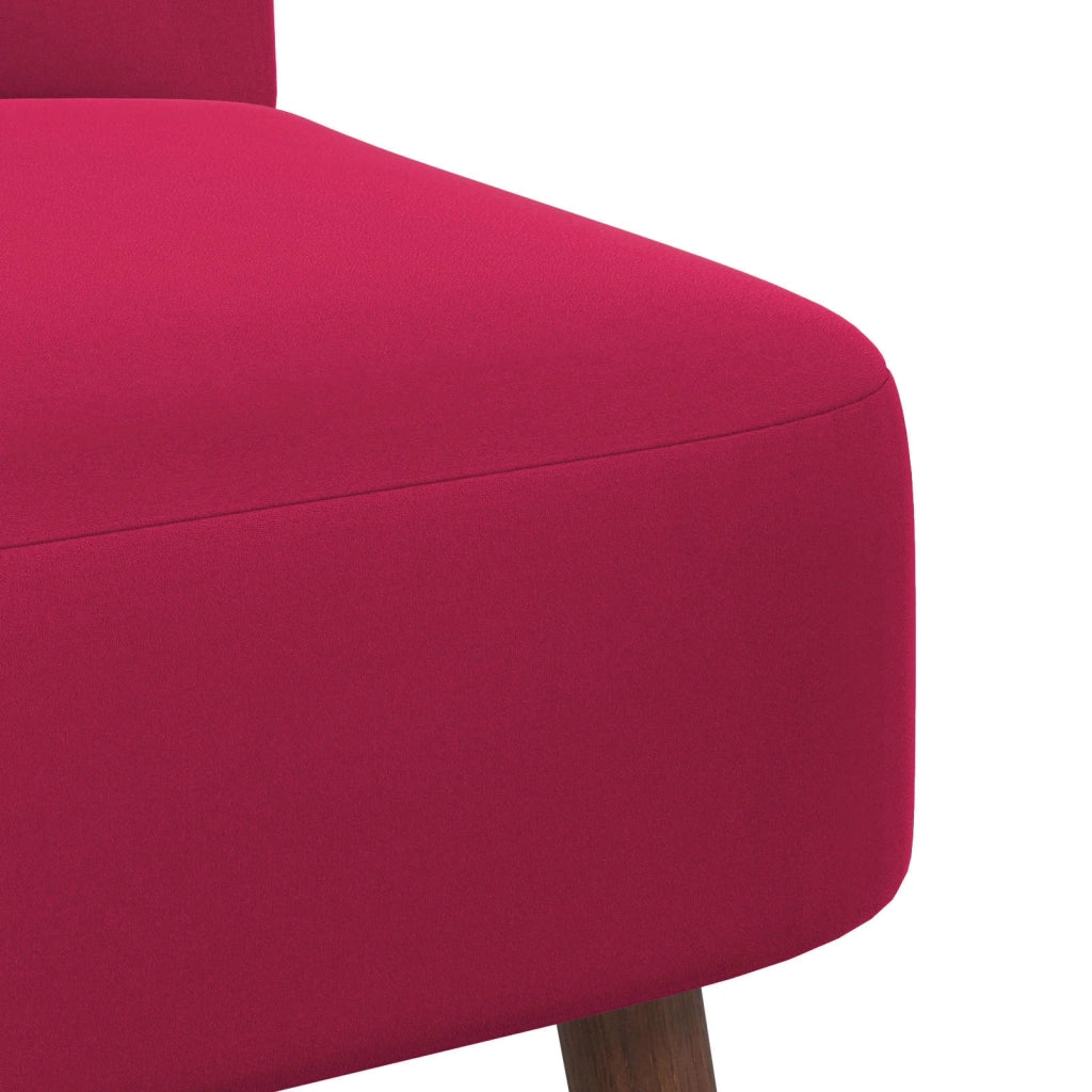Poltrona Slipper Rosso Vino Velluto 42050517