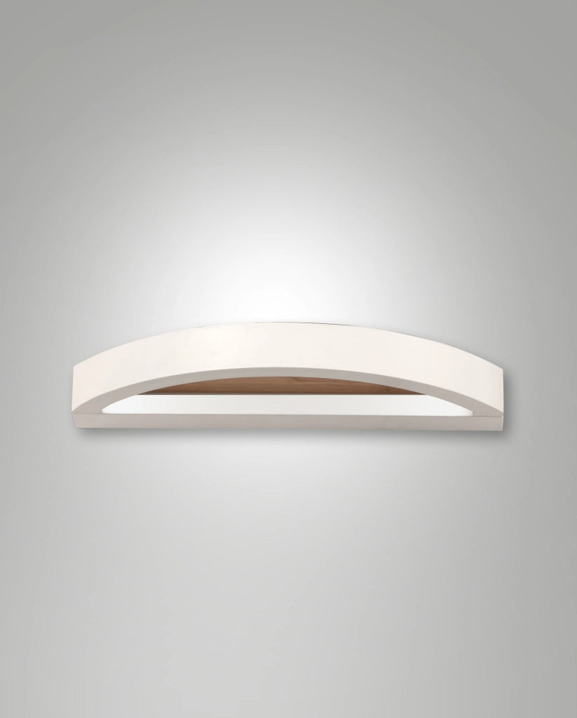 Applique Cordoba 12W LED 3000K Bianco Metallo e Legno Fabas Luce
